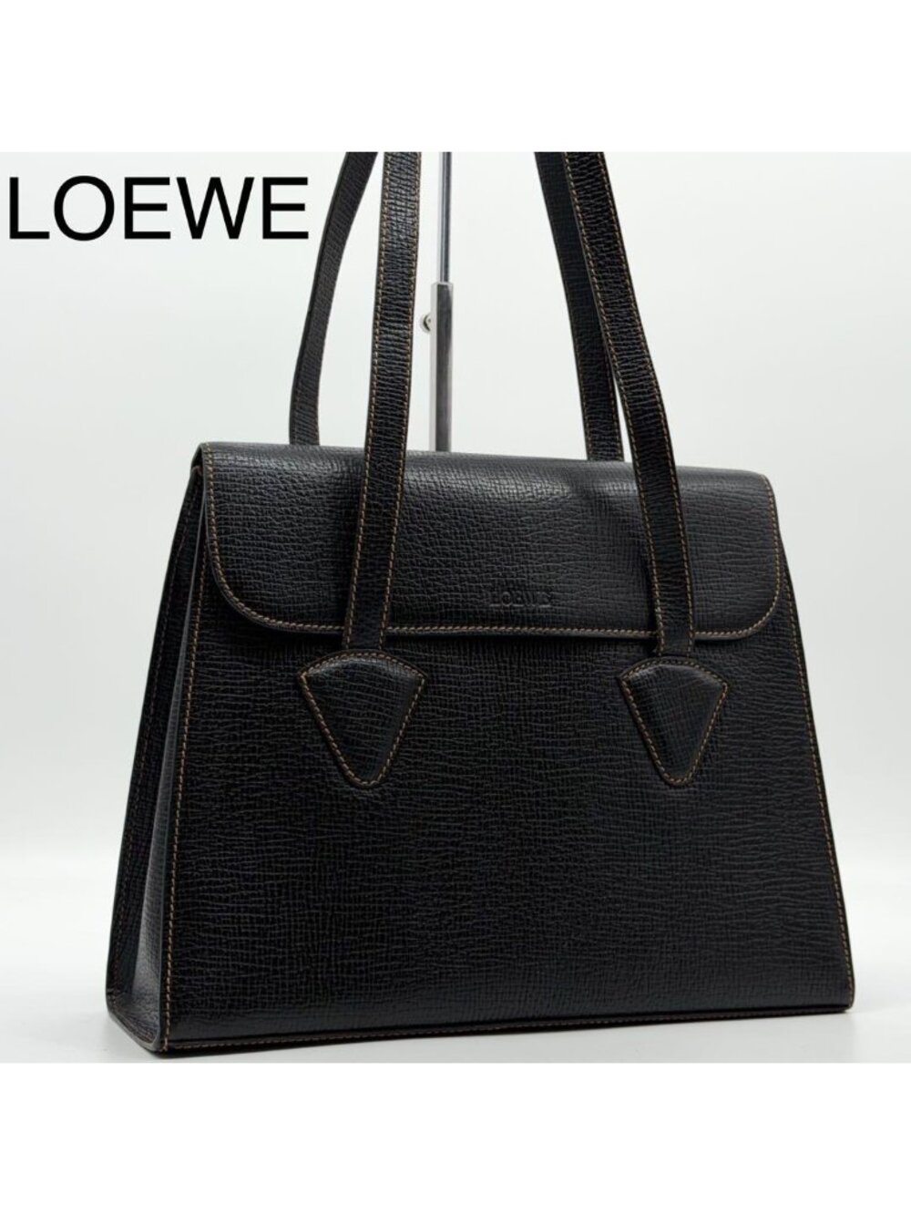 Loewe Vintage Leather Tote Barcelona Shoulder Bag